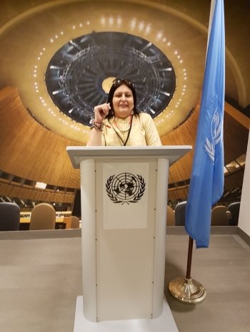 UN Headquarters New York attending CSW-61