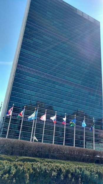 UN Headquarters New York attending CSW-61